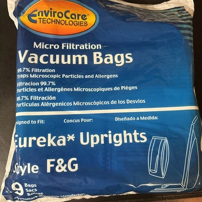 Vacuum cleaner bags EnviroCare 216-9 Eureka Style F&G QTY 8 - image 1 of 4