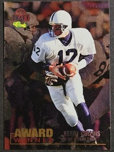 1995 Classic NFL Draft Foil 102 Kerry Collins Rookie RC Penn State Nittany Lions - Picture 1 of 2