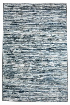 Davide 1228 Transitional Striated Blue 3x5 Area Rug - Image 1 of 4