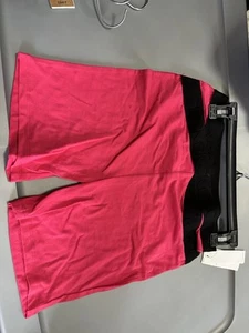 Calvin Klein Kids Girl's Pink Crisscross Logo Bike Shorts Size L(12-14) - Picture 1 of 2