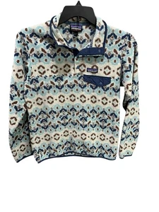 Patagonia Synchilla Lightweight Snap-T Pullover Women's Small Aztec Print - Picture 1 of 5