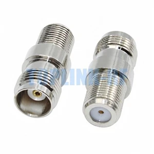 10x TNC Female to F Female Jack Straight RF Adapter Coax Coaxial Connector - Bild 1 von 7