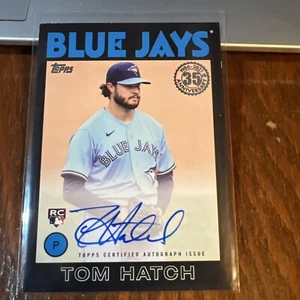 Tom Hatch 2021 Update 1986 Topps Baseball Black Rookie Auto RC #86B-TH /199 - Picture 1 of 5