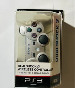 Sony PS3 Controller DUALSHOCK3 Wireless Satin Silver Genuine PlayStation 3 - Picture 1 of 6
