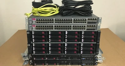 HP DL360 G7 24-Core 256GB RAM HP MSA2012i 1Gbit iSCSI 7.2TB 8U Server SAN Build - Image 1 of 3