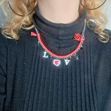 Swarovski Charm Silver Necklace Love Heart Serenade Chain Necklace