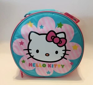New THERMOS Hello Kitty Round Insulated Soft Lunch Box Bag Purse Cosmetic - Picture 1 of 7