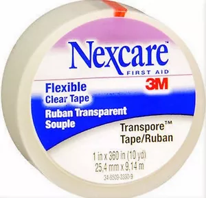Nexcare Transpore Clear Tape 1in x 10 yds SEALED ROLL - Picture 1 of 1