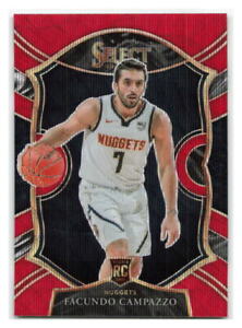 Facundo Campazzo 2020-21 Panini Select TMALL Red Wave RC SSP #83