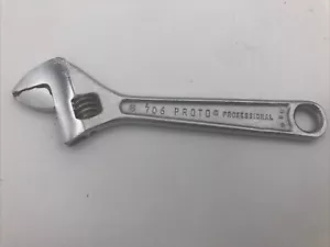 Vintage Proto Tools Chiave Regolabile 6" 706 USA Professionale - Foto 1 di 9