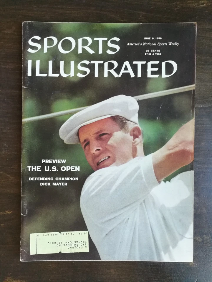 Golf Sports Illustrated 9 de junio 1958 Dick Mayer US Open - 1123 Foto 1 de 2