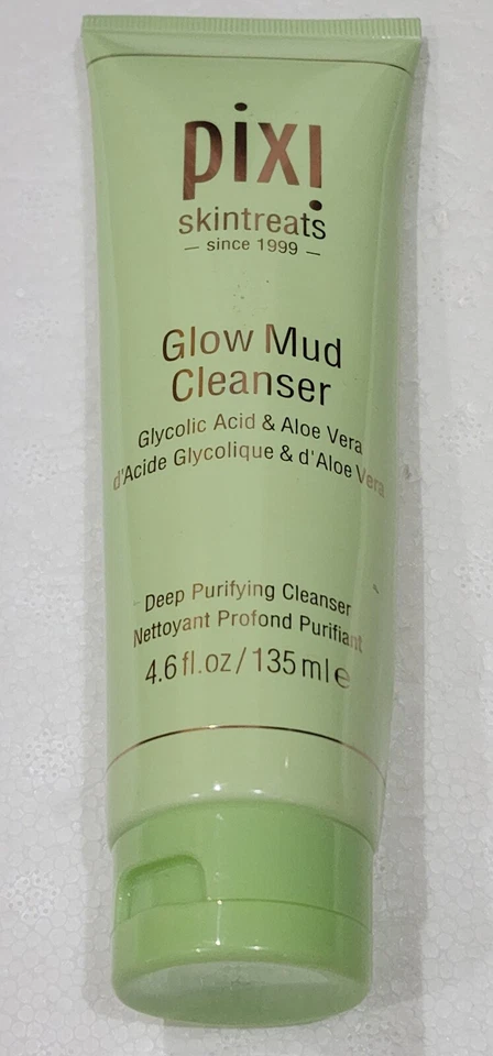 Pixi Skintreats Glow Mud Cleanser Glycolic Acid Aloe Vera 4.6 Oz Bb01