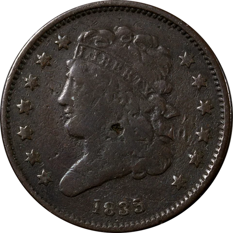 1835 Half Cent Great Deals From The Executive Coin Company Cover