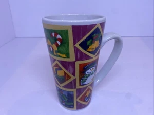 Four Star Stoneware Coffee Mug Christmas Snowman Candy Cane Tea Cup 5.75" - Picture 1 of 7