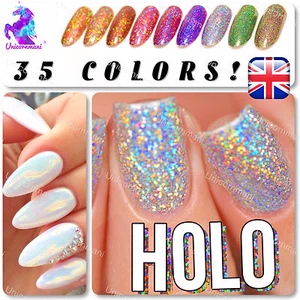 MEERJUNGFRAUENEFFEKT NAGELPULVER HOLOGRAPHISCHER & SCHILLERNDER GLITZER HOLO REGENBOGENLASER - Bild 1 von 52