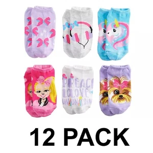 JoJo Siwa Socks Girl’s Size Medium 12-Pack No Show Socks New With Tags - Picture 1 of 5