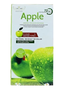 Apple Ammonia-Free Black Hair Cream Clear Water Type Hair Dye Color Cream 1000ml - Picture 1 of 2