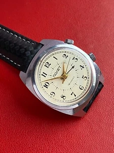 POLJOT Alarm Men's Signal 1MChZ Original Vintage Soviet Wristwatch - Picture 1 of 10
