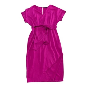 Mohito Damen Midikleid Kimono V-Ausschnitt Schlüsselloch hinten Dolmanärmel Größe L ( 44 ) - Bild 1 von 13