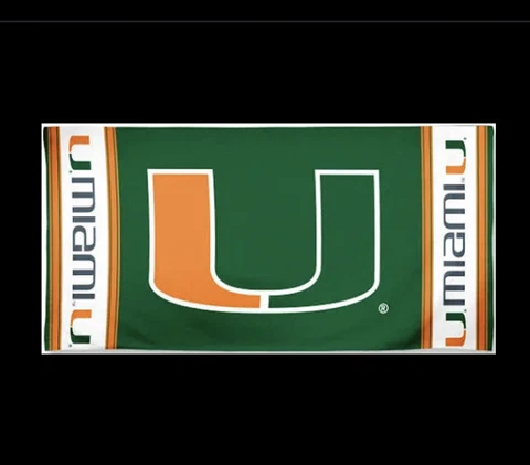 Miami Hurricanes NCAA Beach Towel 100% Cotton 30" by 60" by WinCraft Cover