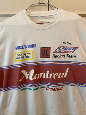 Camisa Montreal Fórmula 1 Años 90 Benetton Vintage L/XL Hecha en Italia Foto 1 de 4