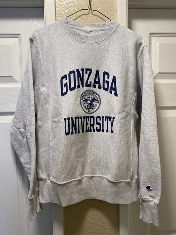 Vintage Champion Reverse Weave Crewneck Sweater  Gonzaga Bulldogs Small Cover