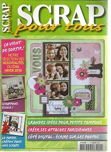 SCRAP POUR TOUS N°11 - SCRAPPONS ECOLO / PAPIER CREPON /CREER ATTACHE PARISIENNE - Bild 1 von 1