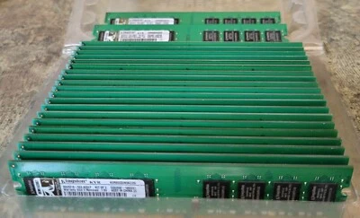 22x 1GB (22GB) Kingston KVR800D2N5/1G DDR2-PC800 PC2-6400 SDRAM Memory - Image 1 of 3