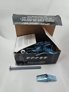 ( QTY 25 ) 3/8"-16 x 5" Zinc Plated Steel Round Head Toggle Bolts - Picture 1 of 7