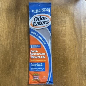 ODOR EATERS INSOLE ULTRA DURABLE ODOR DESTROYING INSOLES 1 PAIR - Picture 1 of 24