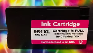 951XL 951 XL INK CARTRIDGE CN047AN MAGENTA for OfficeJet 8610 8615 8620 8625 - Picture 1 of 5