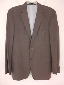 HUGO BOSS "BERTOLUCCI" Olive-Green Wool,Striped,2Button Men's Blazer,US Size44L - Picture 1 of 8