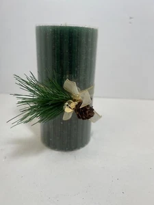 Place and Time 6" X 3" Candle  Fresh Cut Garland - Picture 1 of 4