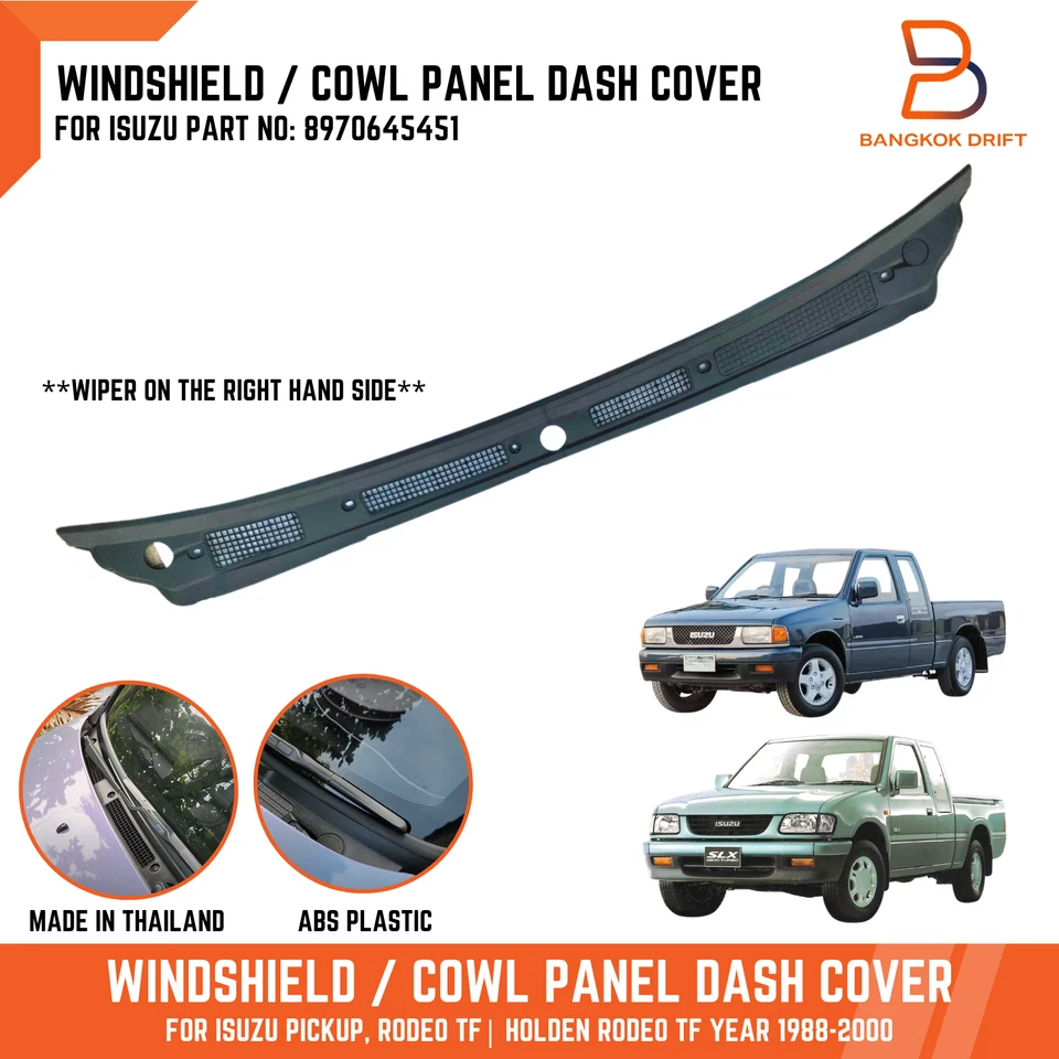 COWL GRILLE WINDSHIELD PANEL DASH COVER FOR ISUZU PICKUP TF 88-00 8970645451 - Image 1 of 4