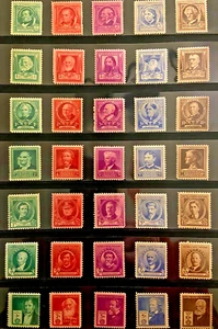 US STAMPS SC#859-893 FAMOUS AMERICANS COMPLETE SET MINT OG NH - Picture 1 of 4