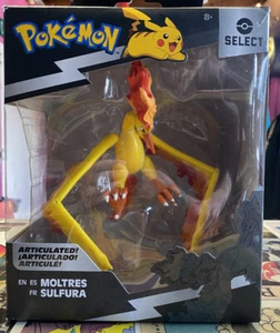 Pokémon Select Moltres Articulated Figure Open Box Complete 2022 Jazwares Rare - Picture 1 of 2