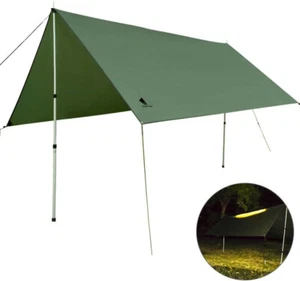 3m x 3m Hammock Rain Fly Tent Tarp Waterproof Camping Shelter for Snow Sunshade - Picture 1 of 9