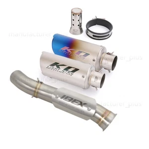 For CF-Moto Ibex 800 2022-2025 Exhaust Tips Motorcycle Mid Muffler Pipe Slip On - Picture 1 of 9