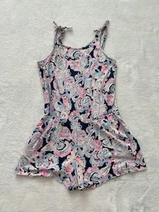 Lilly Pulitzer Girls' Romper Jumpsuit Size L Floral Multicolor Chic Classy - Picture 1 of 3