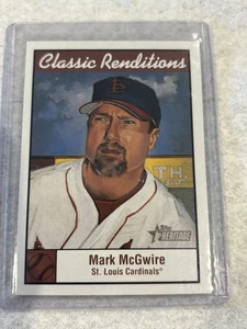 2001 Topps Heritage #CR1 Mark McGwire interpretaciones clásicas Cardenales de San Luis - Imagen 1 de 2