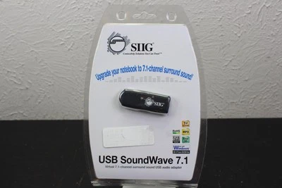 SIIG SoundWave USB 1.0/1.1 (CES00012S2) Sound Card New Laptop USB - Image 1 of 2
