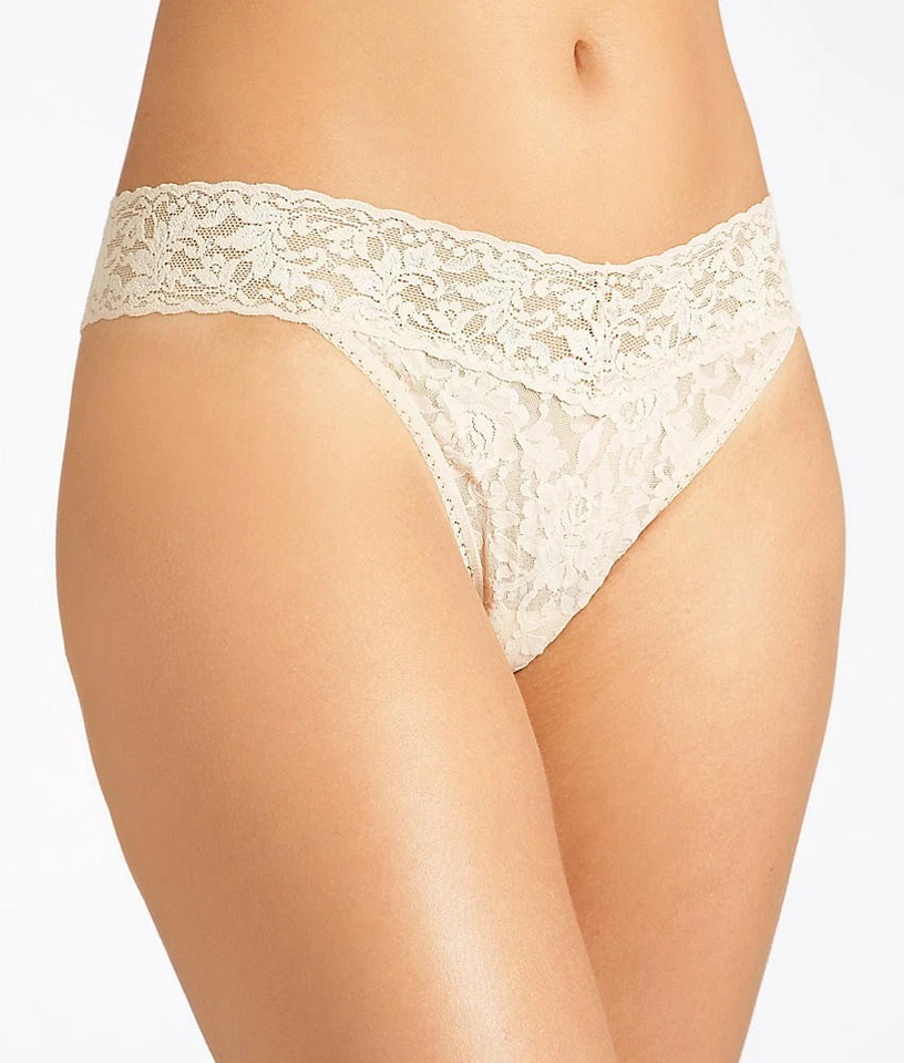 Hanky Panky Signature Lace Original Rise Thong, Ivory, One Size - Image 1 of 1