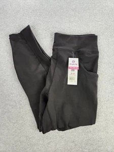 NEW Popfit Leggings Womens 2XL Black Pockets Active Comfort Stretch Workout Gym - Picture 1 of 8