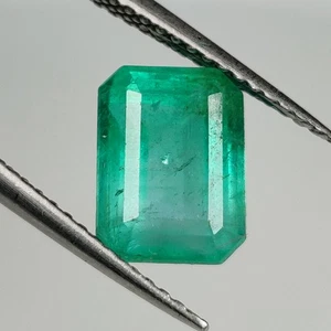 2.77 CT - Natural Zambian Emerald Octagon Shape Good Luster Gem - 9538 - Picture 1 of 3