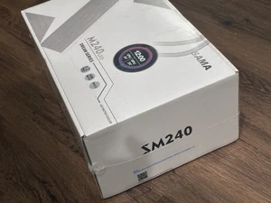 SAMA SM-240 Gaming Water Liquid Cooler WHITE 240mm AIO PC CPU Cooler with LCD - Picture 1 of 3