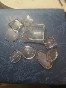  GEMISCHTE ANTIKE GLAS UHRENKRISTALLE U.A. FÜR UHREN - Bild 1 von 3