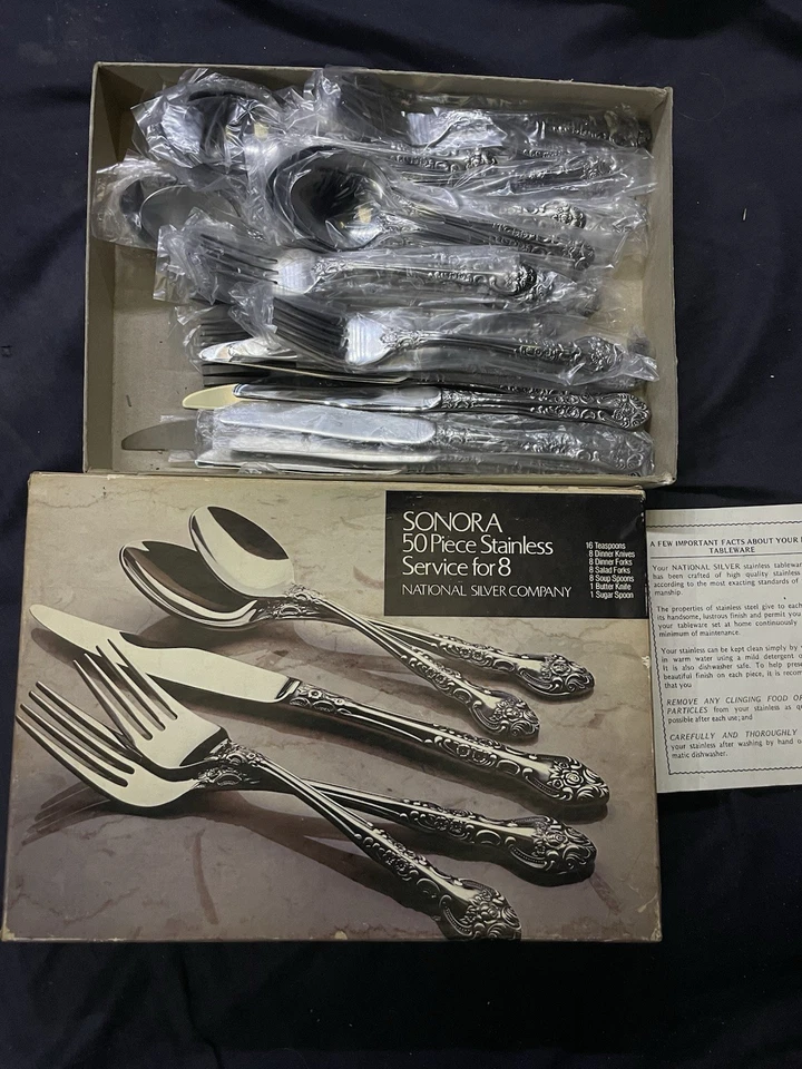 1970’s National Silver Company Sonora 50 Piece Set For 8 New Japan - Image 1 of 1