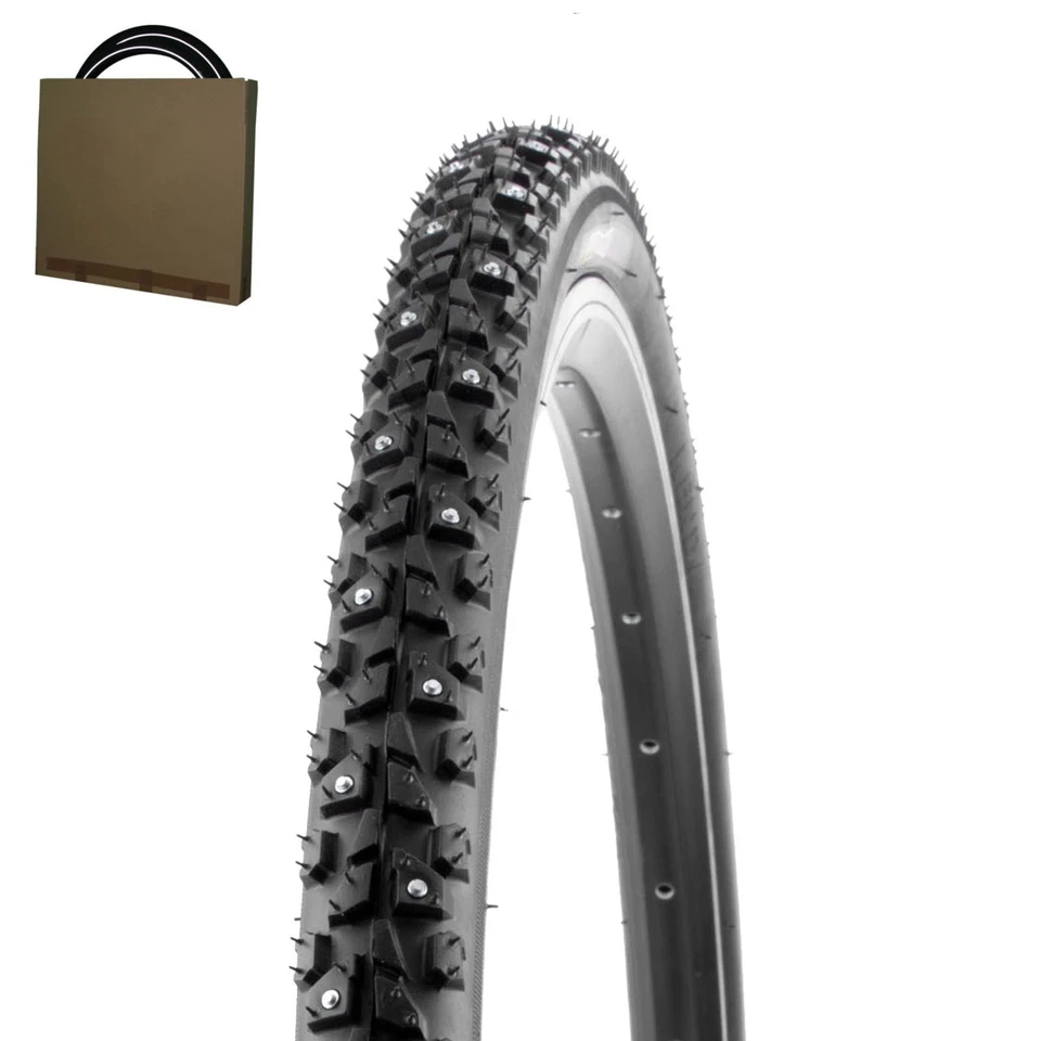 Kenda Stollen Winter Fahrrad Reifen Klondike K-1014 37-622 28x1.40 100 Spikes - Bild 1 von 1