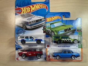 Pacchetto Hot Wheels Matchbox nuovo x 4 Volvo 850 Estate Racer 240 Drift Wagon Gasser - Foto 1 di 11