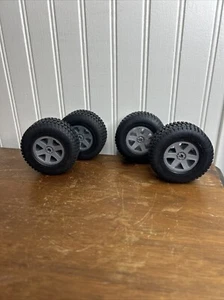 Meccano Erector Set Tires D002 Off Road Black Set Of 4 - Picture 1 of 5
